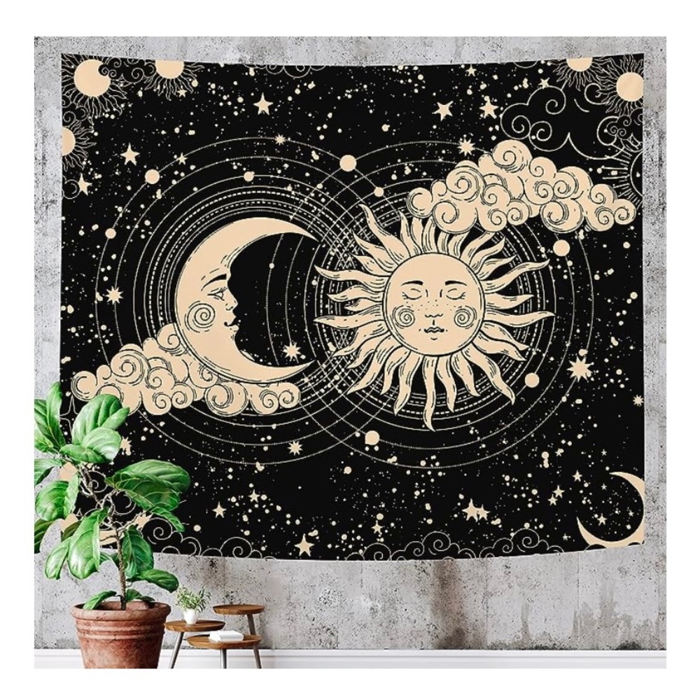 Imandale sun and moon tapestry